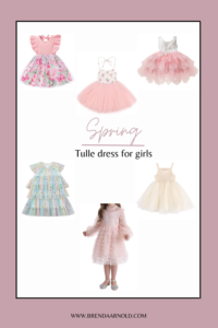 spring summer tulle dress for kids