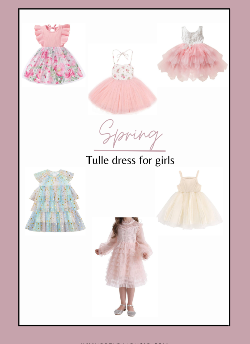 Spring and Summer tulle dress for kids