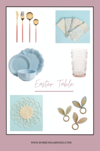 pastel dinner set for Easter