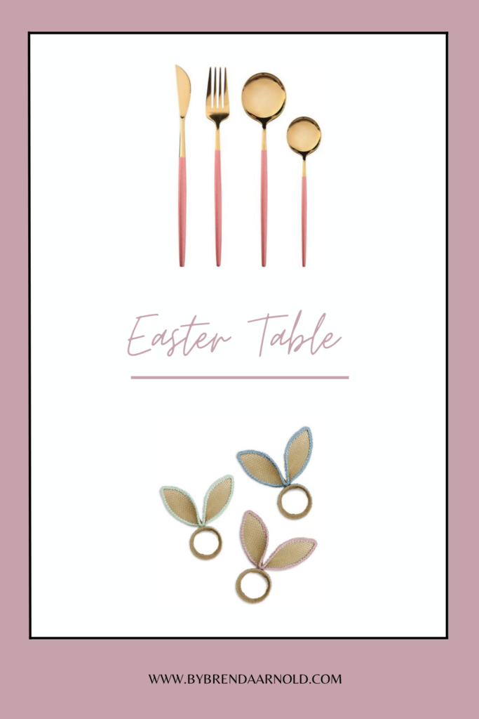 pastel dinner set for Easter