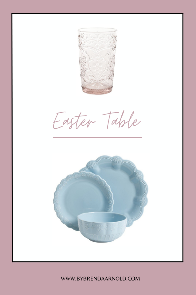 pastel dinner set for Easter