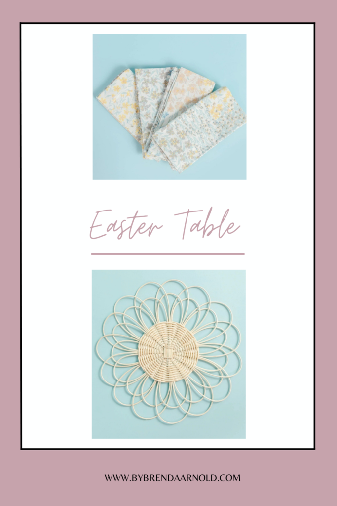 pastel dinner set for Easter