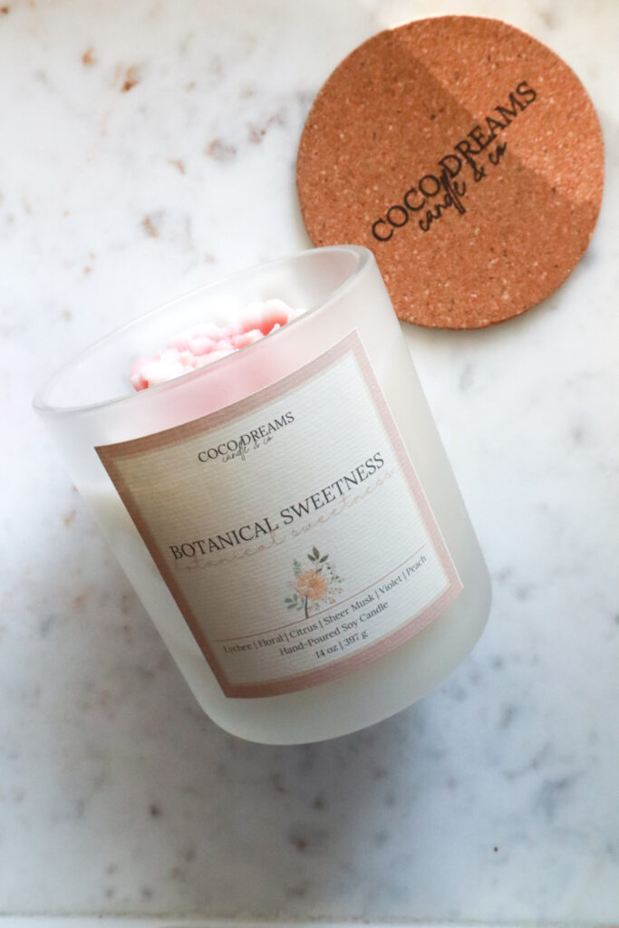 small business summer candle collection