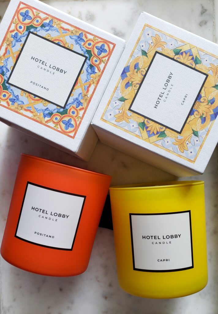 small business summer candle collection